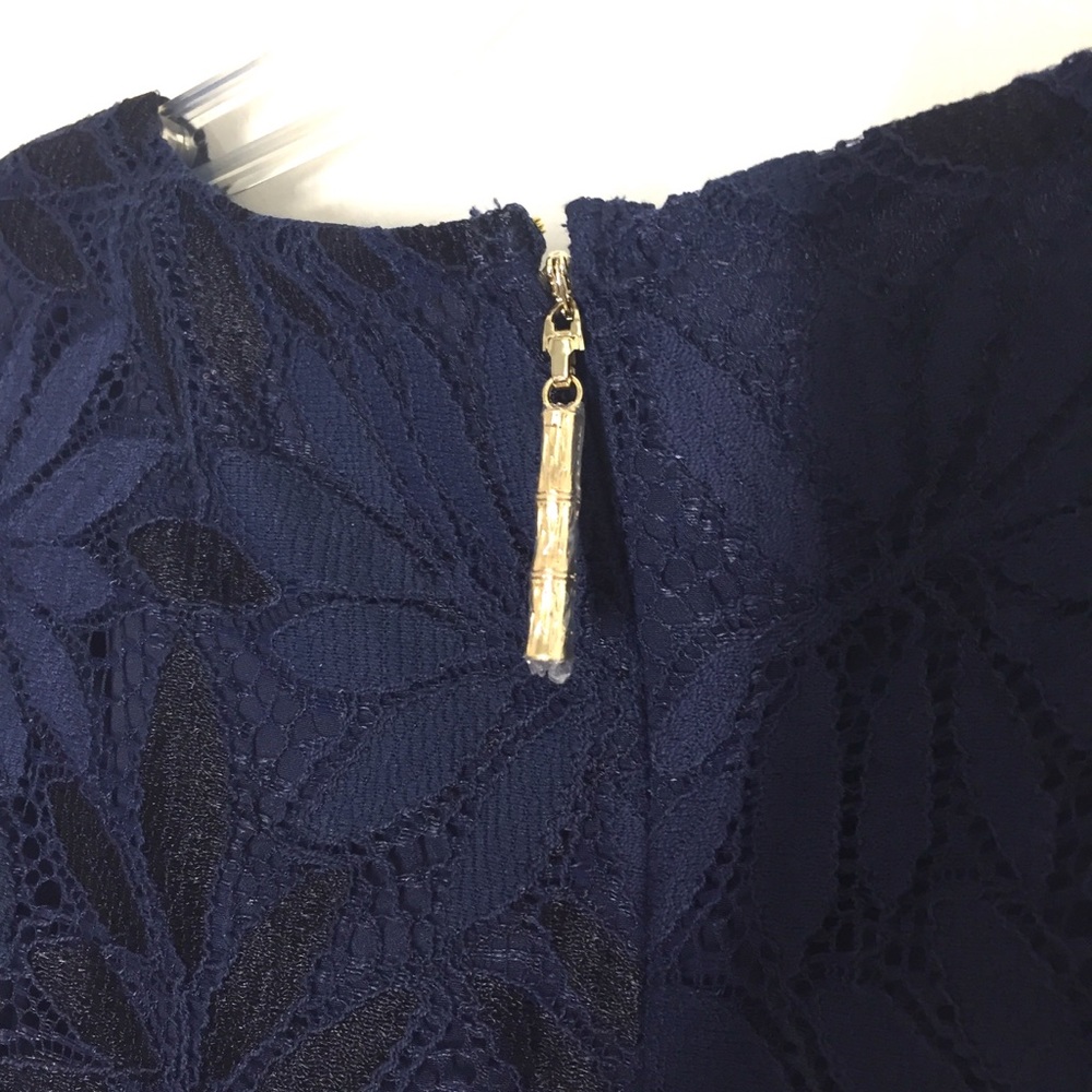 Lilly Pulitzer Jackelin Romper In True Navy - Picture 7 of 8